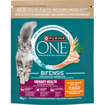 PURINA® ONE Urinary Health Rijk aan Kip kattenvoer 800 gr