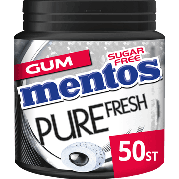 Mentos Kauwgom Pure Fresh Black Pot 50 Stuks