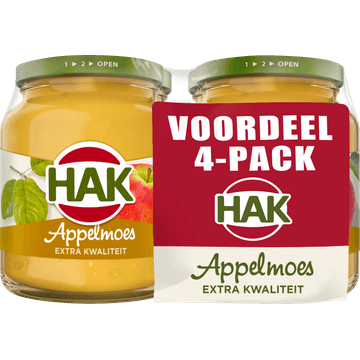 Hak Appelmoes Voordeel Pack 4 x 355 g