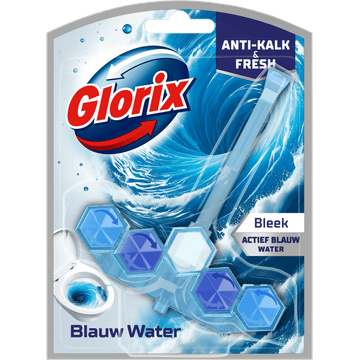 Glorix Actief Blauw Water Toiletblok Bleek 1 stuk