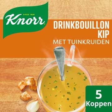 Knorr Drinkbouillon Kip met Tuinkruiden 5 x 6,1 g