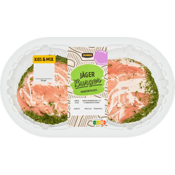 Jumbo Jäger Burger Varkensvlees 2 Stuks