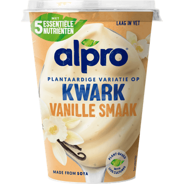 Alpro Plantaardige Variatie Op Kwark Vanille Smaak 400g