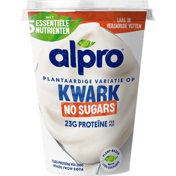 Alpro Plantaardige Variatie Op Kwark Zonder Suikers 400g