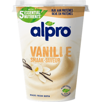 Alpro Plantaardige Variatie Op Yoghurt Vanille 500g