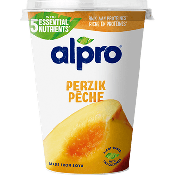 Alpro Plantaardige Variatie Op Yoghurt Perzik 500g