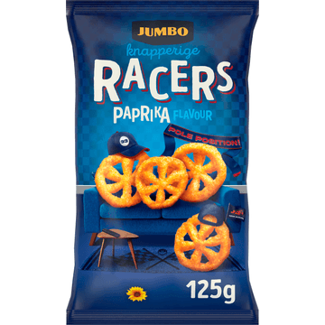 Jumbo Knapperige Racers Paprika Chips125 g