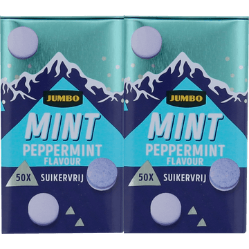 Jumbo Mint Suikervrij 2 x 50 Stuks