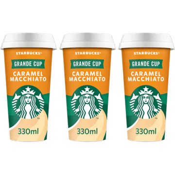 Starbucks Chilled Coffee Caramel Macchiato ijskoffie 3 x 330ml