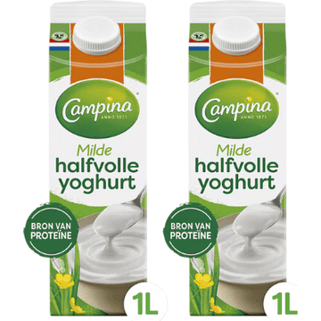 Campina Halfvolle Yoghurt 2 x 1 L