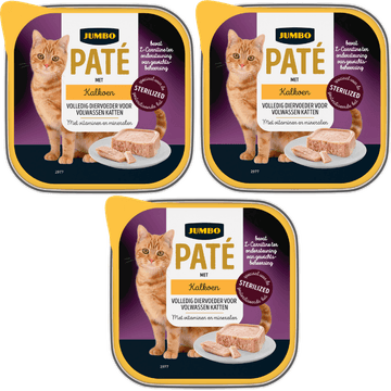 Jumbo Paté met Kalkoen 3 x 100 g