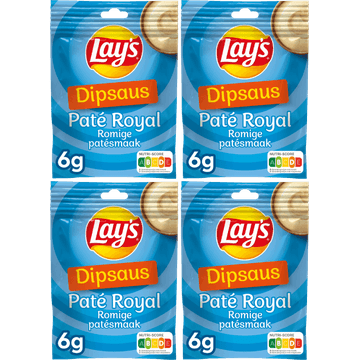 Lay's Dipsaus Paté Royal Romige Patésmaak 4 x 6 gr