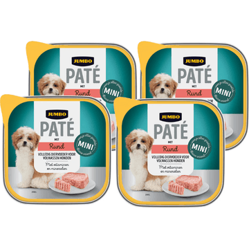 Jumbo Hond Paté met Rund 4 x 100 g