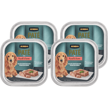 Jumbo Paté met Rund & Lever 4 x 150 g