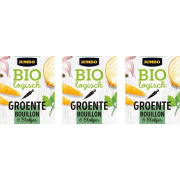 Jumbo Groentebouillon Biologisch 3 x 6 Stuks 60g