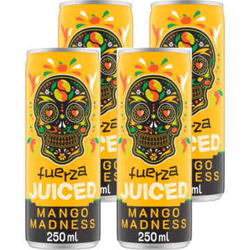 Fuerza Juiced Energy Mango 4 x 250ML