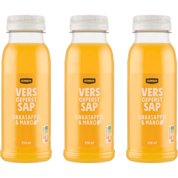 Jumbo Vers Sap Sinaasappel & Mango 3 x 250ML