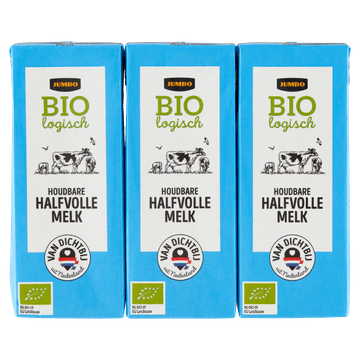 Jumbo Biologisch Houdbare Halfvolle Melk 3 x 200 ml