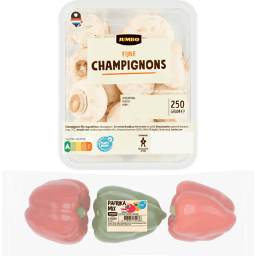 Jumbo Paprika en Champignons
