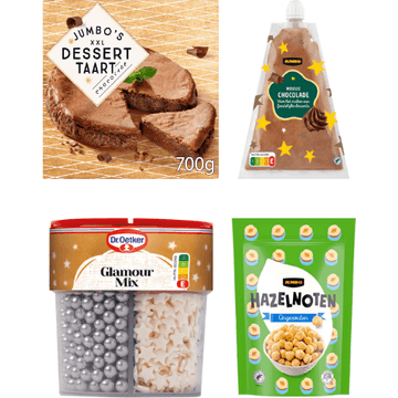 Chocolade kerstdessert, chocolade (8 pers.)