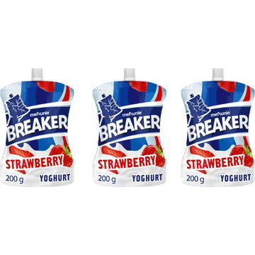 Melkunie Breaker Originals Strawberry Yoghurt 3x 200 g