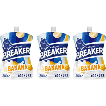 Melkunie Breaker Originals Banana Yoghurt 3x 200 g