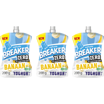 Melkunie Breaker Zero Banana Yoghurt 3x 200 g