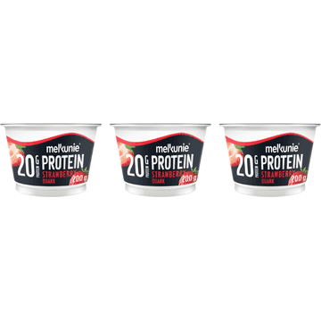 Melkunie Protein Strawberry Flavoured Quark 3x 200 g