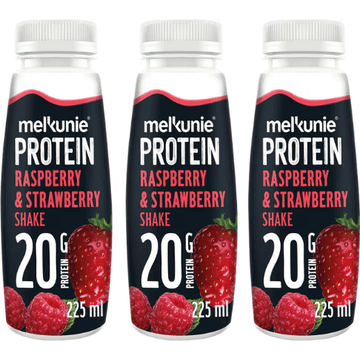 Melkunie Protein Raspberry & Strawberry Flavoured Shake 3x 225 ml
