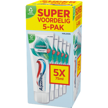 Aquafresh Coolmint Tandpasta 5 Stuks