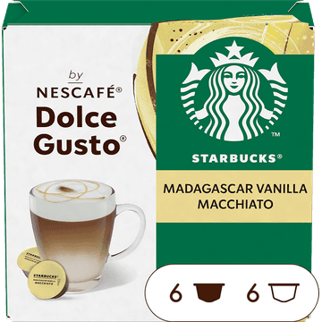 Starbucks® by Nescafé® Dolce Gusto® Madagascar Vanilla Macchiato - 12 koffiecups