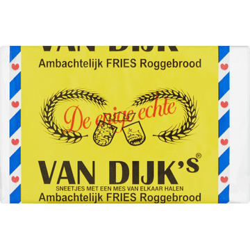 Van Dijk's Ambachtelijk Fries Roggebrood 10 Plakjes 500 g