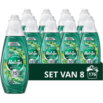 Robijn Advanced Quickwash Vloeibaar Wasmiddel Spring Blossom 8 x 22 wasbeurten