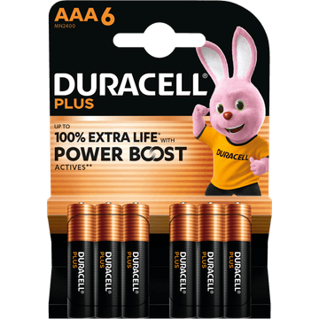 Duracell Plus AAA 6 Stuks