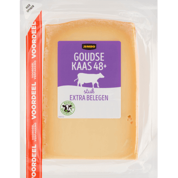 Jumbo Goudse Kaas Extra Belegen 48+ Stuk Voordeelverpakking 900g