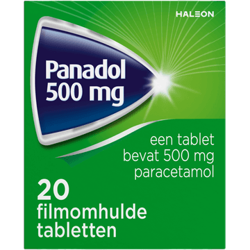 Panadol 500 mg Filmomhulde Tabletten, 20 stuks