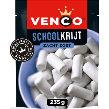 Venco Schoolkrijt drop Zacht Zoet 235g