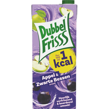 DubbelFrisss 1Kcal Appel - Zwarte Bes 1,5 L