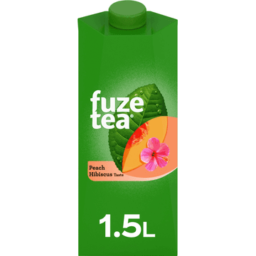 Fuze Tea Black Iced Tea Peach Hibiscus 1,5 L