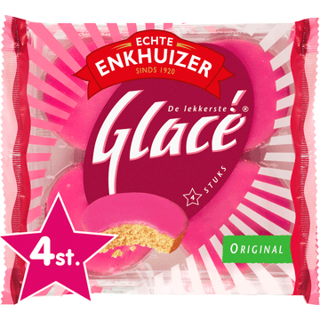 Echte Enkhuizer de Lekkerste Glacé Original 4 Stuks 220 g