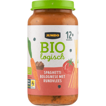 Jumbo Biologisch Babyvoeding Spaghetti Bolognese met Rundvlees 12+ Maanden 250 g