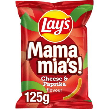 Lay's Mama Mia's Paprika Kaas Chips 125 gr