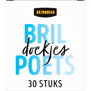 Jumbo Brilpoetsdoekjes Streeploos 30 Stuks