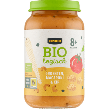 Jumbo Biologisch Babyvoeding Groenten, Macaroni & Kip 8+ Maanden 220 g