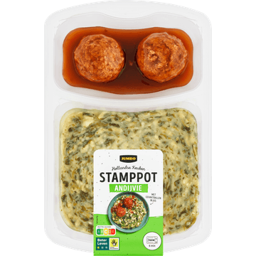 Jumbo Stamppot Andijvie met Gehaktballen in Jus 500 g