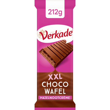 Verkade Wafelreep Melk/Hazelnoot 212 g