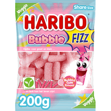 Haribo Bubble Fizz 200 g Zak