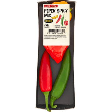 Jumbo Peper Spicy Mix Zeer Pittig 75 g