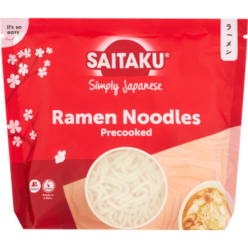 Saitaku Simply Japanese Ramen Noodles Precooked 2 x 150 g