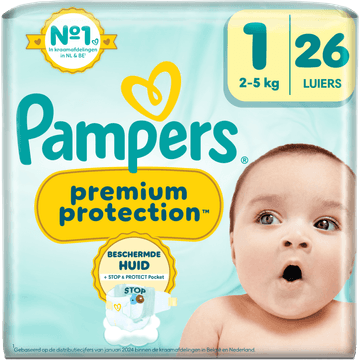 Pampers Premium Protection Maat 1, 26 Luiers